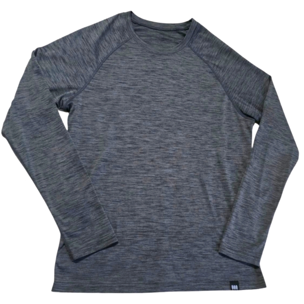 Long Sleeve Gray Shirt Athletic Heathered